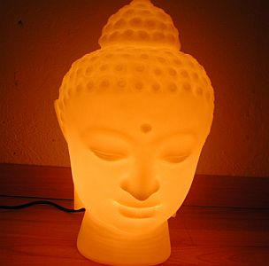 beautiful buddha lamp