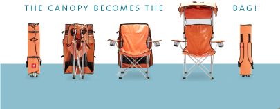 canopy chair into bag