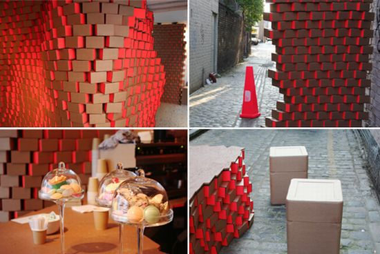 cardboard design cafe london design festival M9y4g