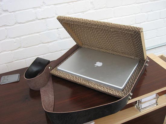 cardboard macbook case