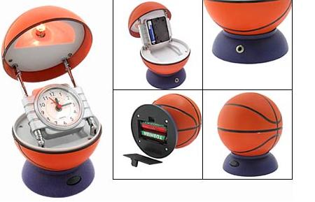creative basketball lamp and clock