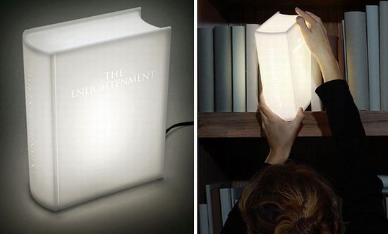 enlightenment book lamp