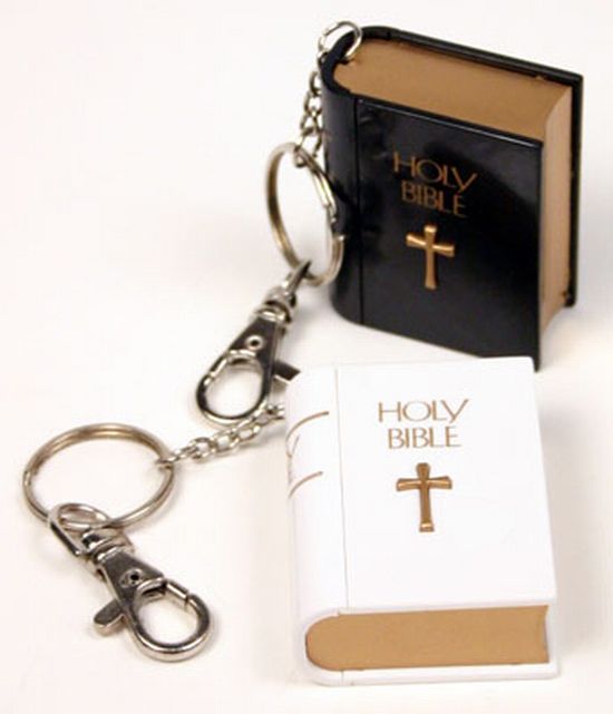 holy bible keychain