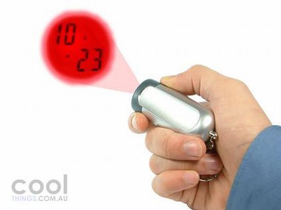 projection clock keyring large image paO9a 7881