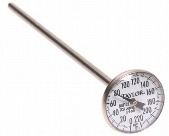 taylor analog instant read dial thermometer