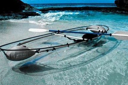 transparent canoe kayak
