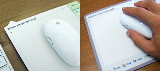 twitter and facebook mouse pads