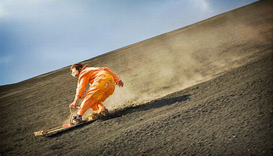 volcano boarding