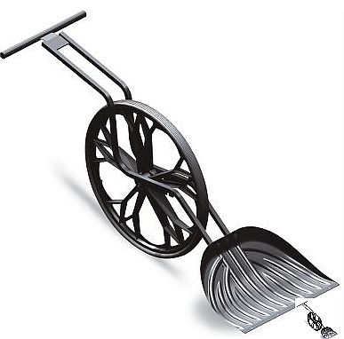 wheeled snow shovel