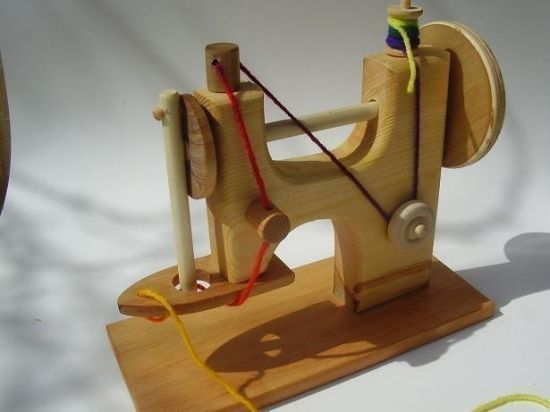 wood toy sewing machine 1