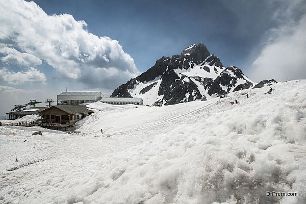 Jade Dragon snow mountain Lijiang city, Yunnan China