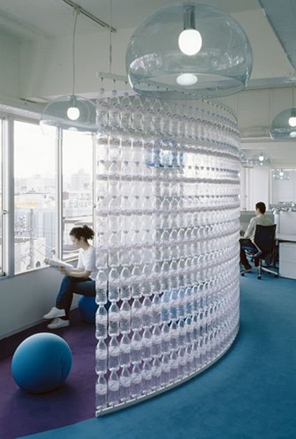 Danone bottle wall in Tokyo