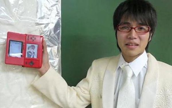 Japanese man married a Nintendo character