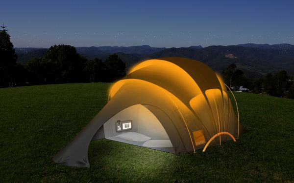 Orange Solar Tent