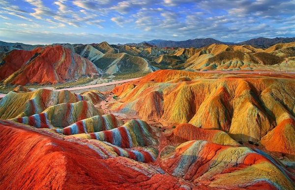 Rainbow Mountains in China