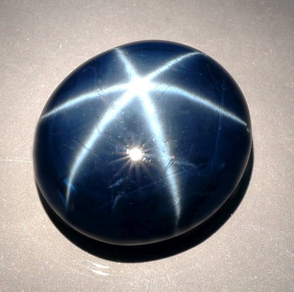 The Indian blue star sapphire