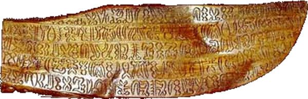 The Rongorongo language script