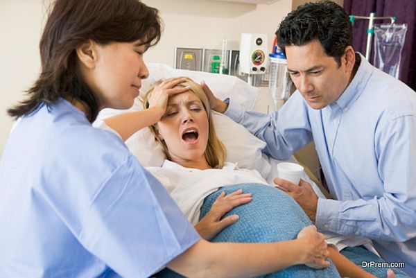 Woman Giving Birth